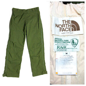 Vtg NORTH FACE Brown Label National Park Service Rain Pants - Mens Medium 32x30